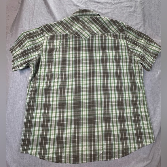 Fox Racing Men's Casual Green and Brown Plaid Shirt SZ XXL - Picture 2 of 11